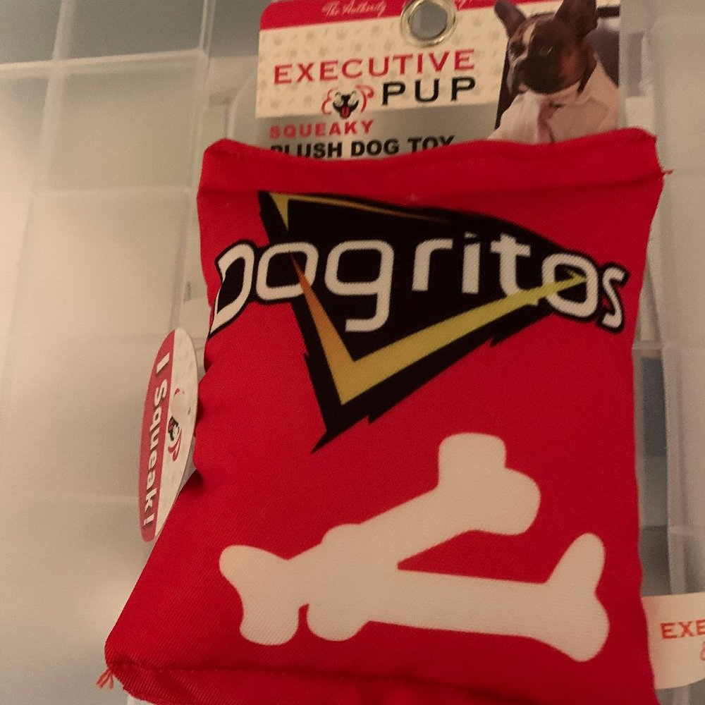 Executive Pup Squeaky Toy